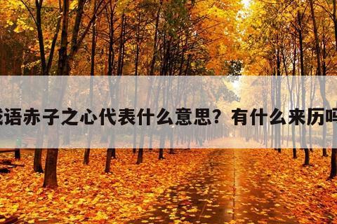 赤子之心有什么来历,赤子之心有什么来历和故事-第6张图片-文史 赤子之心有什么来历,赤子之心有什么来历和故事-第6张图片-文史