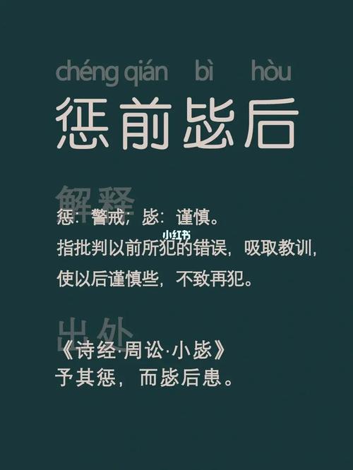关于惩前毖后的故事（惩前毖后的道理是什么）
