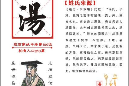 汤姓的起源是什么,汤姓起源很古老吗?