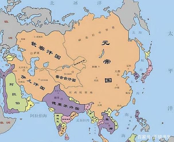 元朝地图:历史上元朝的疆域有多大,元朝的疆域地图最大全图 与世界地图-第3张图片-文史 元朝地图:历史上元朝的疆域有多大,元朝的疆域地图最大全图 与世界地图-第3张图片-文史