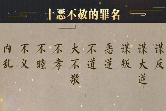 十恶不赦是哪十恶(十恶不赦什么意思?)-第3张图片-文史 十恶不赦是哪十恶(十恶不赦什么意思?)-第3张图片-文史