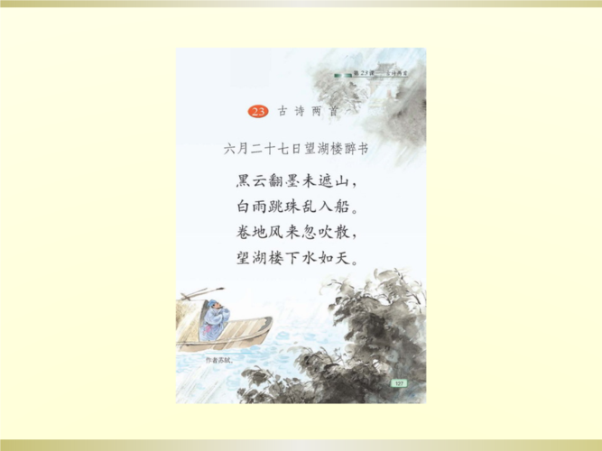 望湖楼醉书是谁的作品（望湖楼醉书是什么题材的诗）