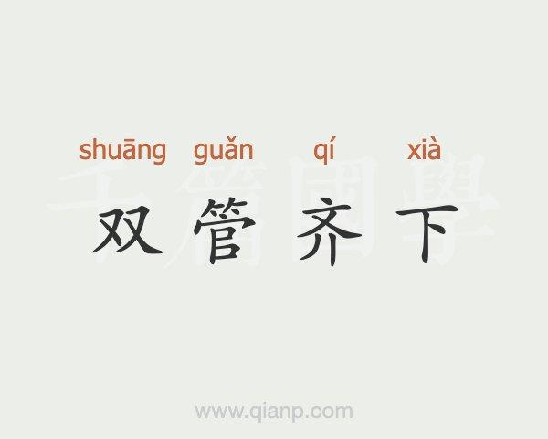 双管齐下有什么历史典故,双管齐下这个成语最初指的是什么?-第8张图片-文史 双管齐下有什么历史典故,双管齐下这个成语最初指的是什么?-第8张图片-文史