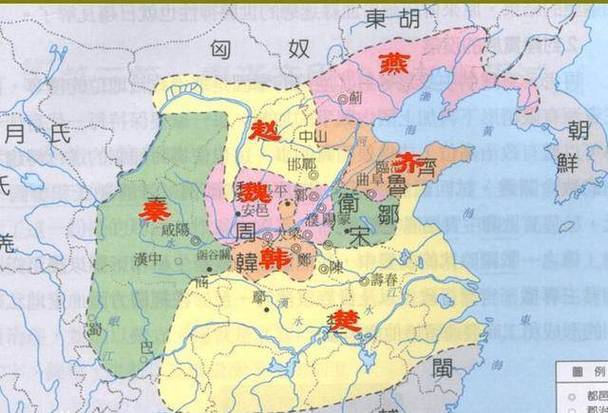 战国七雄疆域图（战国七雄疆域图简笔画）