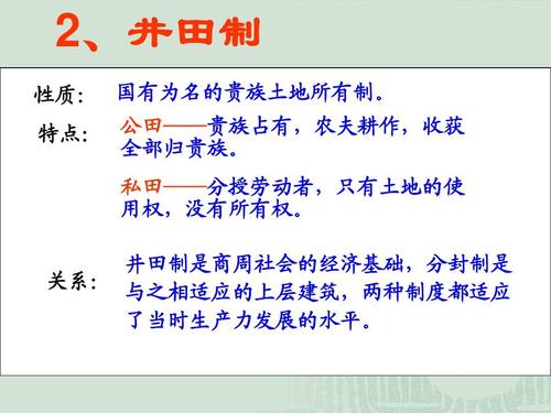 论西周井田制的特点（论西周井田制的特点是什么）