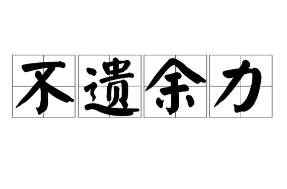 不遗余力有何典故,不遗余力的意思是什么呢