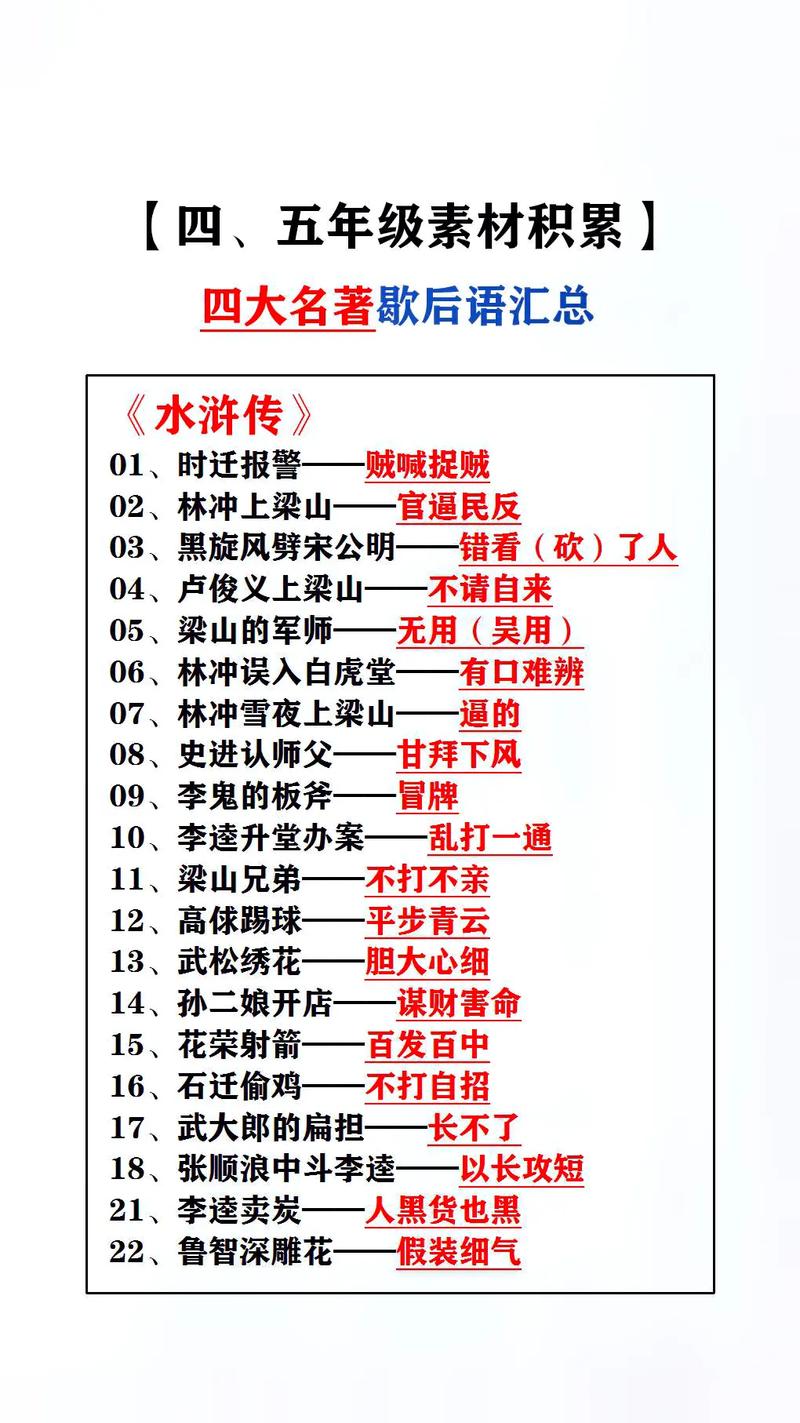 中国歇后语大全,中国歇后语大全完整版-第1张图片-文史 中国歇后语大全,中国歇后语大全完整版-第1张图片-文史